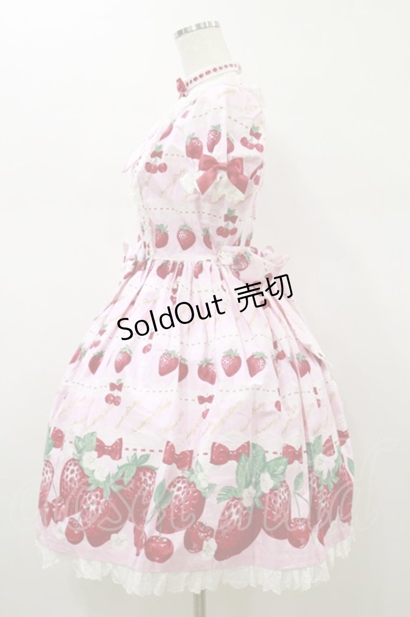 画像3: Angelic Pretty / Dessert Berryワンピース Free ピンク H-26-01-18-064-AP-OP-NS-ZH (3)