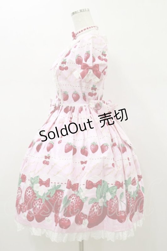 画像3: Angelic Pretty / Dessert Berryワンピース Free ピンク H-26-01-18-064-AP-OP-NS-ZH (3)