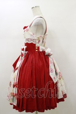 画像3: metamorphose / 花鳥風月〜乙女のはなごろも〜プリーツジャンパースカート(草柄リボン) Free 白梅(White) H-26-01-18-066-ME-OP-NS-ZH