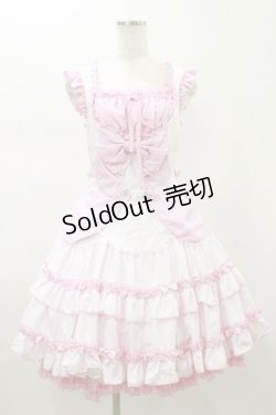 画像1: metamorphose / wrapping me ジャンパースカート Free ピンク H-26-01-18-067-ME-OP-NS-ZH