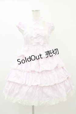 画像1: BABY,THE STARS SHINE BRIGHT / リボンミルキーシュガージャンパースカート Free ピンク H-26-01-18-071-BA-OP-NS-ZH