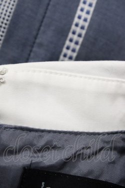 画像6: Jane Marple / Ribbon stripe jacquardのパプリックドレス  ブルーグレー H-26-01-18-1025-JM-OP-KB-ZH