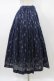 画像3: Jane Marple Dans Le Salon / LA TOUR EIFFELタックスカート  ネイビー×ホワイトゴールド H-26-01-18-1031-JM-SK-KB-ZH (3)