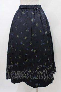 画像2: Jane Marple Dans Le Salon / Wild flowersフラッフィースカート  ネイビー H-26-01-18-1032-JM-SK-KB-ZH