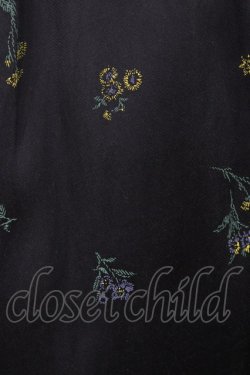 画像4: Jane Marple Dans Le Salon / Wild flowersフラッフィースカート  ネイビー H-26-01-18-1032-JM-SK-KB-ZH