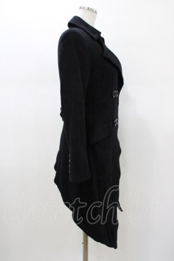 画像3: BPN / アシメウールコート  ブラック H-26-01-18-1006-GO-CO-KB-ZH