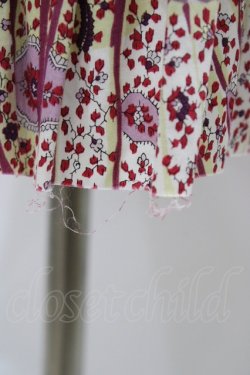 画像5: Jane Marple Dans Le Salon / 総柄リバティティアードワンピース+トートバッグ M ボルドー H-26-01-18-1035-JM-OP-KB-ZH