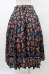 画像2: Jane Marple Dans Le Salon / Flowers of Jouy double accordion skirt  ネイビー H-26-01-18-1041-JM-SK-KB-ZH (2)