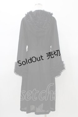 画像2: Na+H / surfaceロングフリルガウン  黒 H-26-01-18-1007-PU-JA-KB-ZH