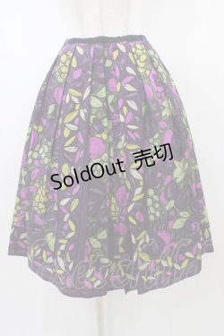 画像1: Jane Marple Dans Le Salon / Full of fruitフレームスカート  バイオレット H-26-01-18-1043-JM-SK-KB-ZH