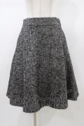 Jane Marple Dans Le Salon / ヘリンボーンウールスカート  グレー H-26-01-18-1045-JM-SK-KB-ZH