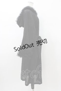 画像3: Na+H / surfaceロングフリルガウン  黒 H-26-01-18-1007-PU-JA-KB-ZH