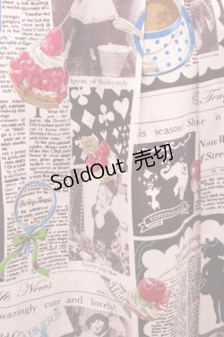 画像3: Shirley Temple / ニュースペーパープリントスカート 160 ピンク H-26-01-18-1047-ET-SK-KB-ZH