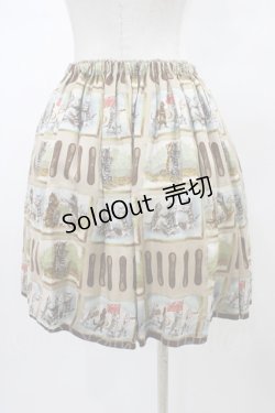 画像2: Jane Marple / ラングドシャショコラのミニスカート  ライトベージュ H-26-01-18-1048-JM-SK-KB-ZH