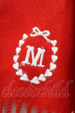 画像2: MILK / Mマフラー  レッド H-26-01-18-1001-ML-ZA-KB-ZH