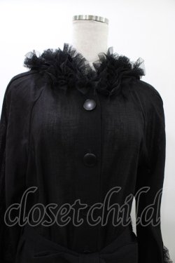 画像4: Na+H / surfaceロングフリルガウン  黒 H-26-01-18-1007-PU-JA-KB-ZH