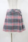 画像1: Jane Marple / チェックラップスカート  ピンク H-26-01-18-1051-JM-SK-KB-ZH (1)