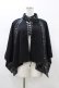 画像1: Qutie Frash / 2023-宵鶴-ポンチョ  黒 H-26-01-18-1052-QU-JA-KB-ZH (1)