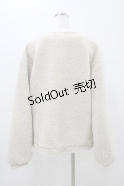 画像2: merry jenny / ノーカラーボアジャケット  アイボリー H-26-01-18-1055-LO-JA-KB-ZH