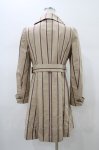 画像2: Jane Marple / レジメンタルストライプのライトコート M ベージュ H-26-01-18-1056-JM-CO-KB-ZT125 (2)