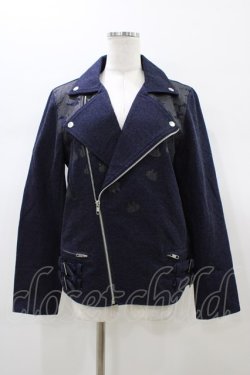 画像1: MINT NeKO / ネコプリントライダース  ネイビー H-26-01-18-1060-HN-JA-KB-ZH