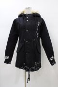 KRY CLOTHING / フェイクファーモッズコート  黒 H-26-01-18-1062-EL-CO-KB-ZH