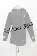 KRY CLOTHING / フェイクファーモッズコート  黒 H-26-01-18-1062-EL-CO-KB-ZH