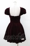 画像6: alice auaa / 別珍パフ袖ワンピース 3 ボルドー H-26-01-18-1010-AA-OP-KB-ZH (6)