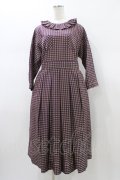 Jane Marple / アンデュラントチェックコレットドレス  マゼンタ H-26-01-18-1012-JM-OP-KB-ZH