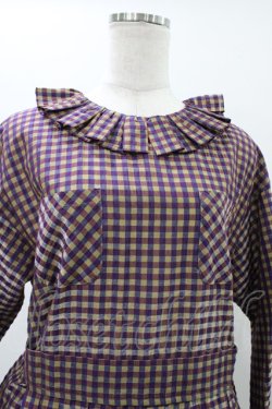 画像4: Jane Marple / アンデュラントチェックコレットドレス  マゼンタ H-26-01-18-1012-JM-OP-KB-ZH