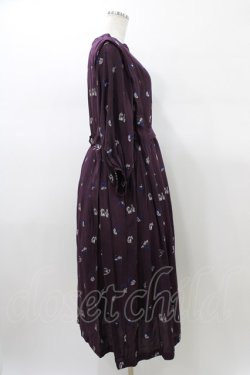 画像3: Jane Marple Dans Le Salon / Dance with rosesベルテッドドレス  ボルドー H-26-01-18-1013-JM-OP-KB-ZH