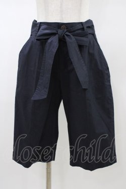 画像1: Jane Marple / リボンベルト付パンツ  ネイビー H-26-01-18-1004-JM-PA-KB-ZH