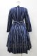 画像2: Jane Marple / Ribbon stripe jacquardのパブリックドレス  ネイビー H-26-01-18-1018-JM-OP-KB-ZH (2)