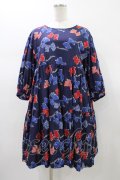 Jane Marple / Anniversary ribbonsティアードドレス  ネイビー H-26-01-18-1020-JM-OP-KB-ZH