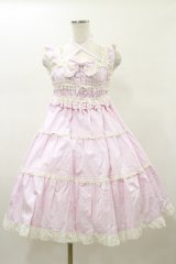 BABY,THE STARS SHINE BRIGHT / シャーリングベビードールジャンパースカート Free ピンク H-26-01-18-072-BA-OP-NS-ZH