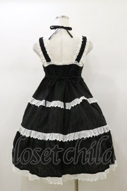 画像2: BABY,THE STARS SHINE BRIGHT / からみ3段ティアードジャンパースカート Free ブラック H-26-01-18-075-BA-OP-NS-ZH