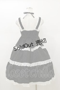 画像2: BABY,THE STARS SHINE BRIGHT / からみ3段ティアードジャンパースカート Free ブラック H-26-01-18-075-BA-OP-NS-ZH