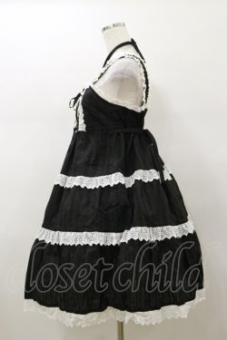 画像3: BABY,THE STARS SHINE BRIGHT / からみ3段ティアードジャンパースカート Free ブラック H-26-01-18-075-BA-OP-NS-ZH