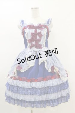 画像1: BABY,THE STARS SHINE BRIGHT / MY ANNIVERSARY/くまちゃんジャンパースカート Free ブルー H-26-01-18-016-BA-OP-NS-ZH