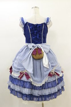 画像2: BABY,THE STARS SHINE BRIGHT / MY ANNIVERSARY/くまちゃんジャンパースカート Free ブルー H-26-01-18-016-BA-OP-NS-ZH