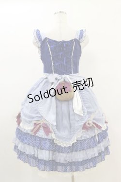 画像2: BABY,THE STARS SHINE BRIGHT / MY ANNIVERSARY/くまちゃんジャンパースカート Free ブルー H-26-01-18-016-BA-OP-NS-ZH