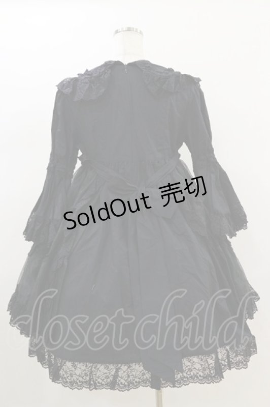 画像2: metamorphose / オーガンジーベビードール Free ブラック H-26-01-18-017-ME-OP-NS-ZH (2)