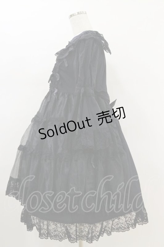 画像3: metamorphose / オーガンジーベビードール Free ブラック H-26-01-18-017-ME-OP-NS-ZH (3)