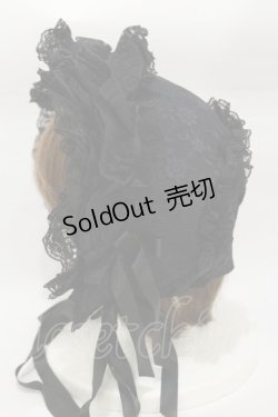 画像2: metamorphose / レースボンネット  ブラック H-26-01-18-003-ME-AC-NS-ZH