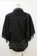 画像2: axes femme / ケープ風フレアジャガードブラウス M ブラック H-26-01-18-021-AX-BL-YZ-ZH (2)