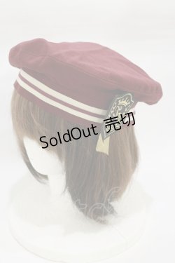 画像1: Innocent World / エンブレムベレー帽  ボルドー H-26-01-18-004-IW-AC-NS-ZH