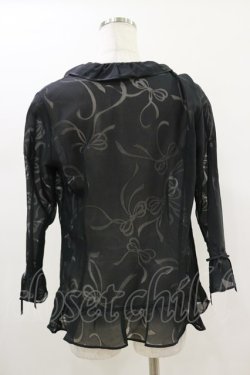 画像2: INGEBORG / リボンフリルボレロ S ブラック H-26-01-18-022-LO-TO-NS-ZH