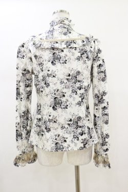 画像2: Victorian maiden / ロココブーケクラシカルドールブラウス Free モノトーン H-26-01-18-026-CL-BL-NS-ZH