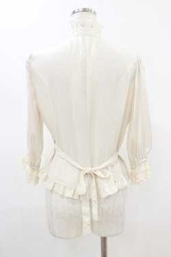 画像2: Innocent World / お袖ストライプブラウス M 生成り H-26-01-18-027-IW-BL-NS-ZH