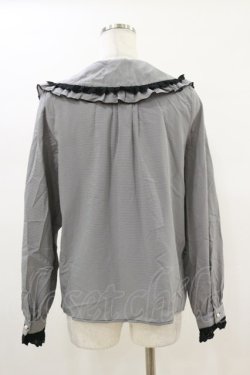 画像2: Amavel / ギンガムチェックフリルブラウス Free ブラック H-26-01-18-031-CA-BL-NS-ZH